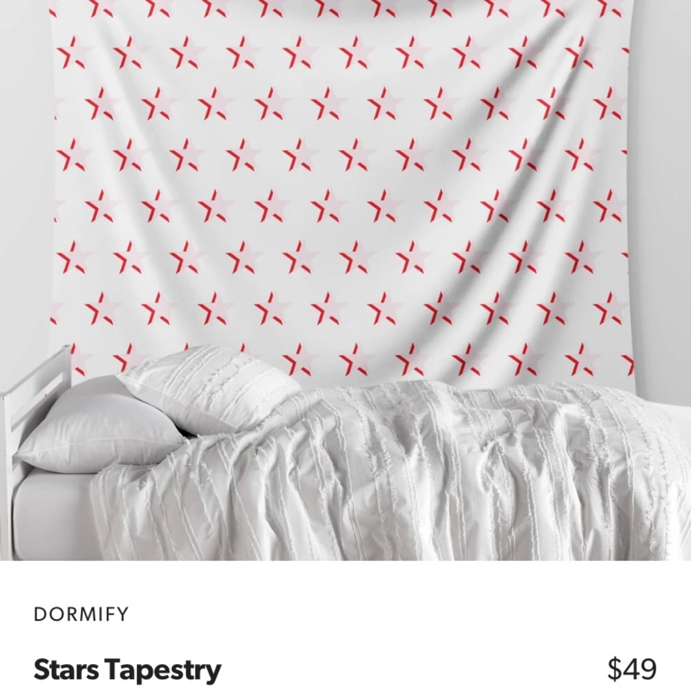 Dormify Pink Star Tapestry
